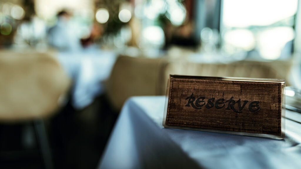 Reserved Seating and Open Tables
