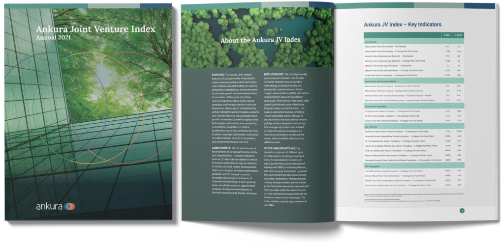 Ankura Joint Venture Index: Annual 2021