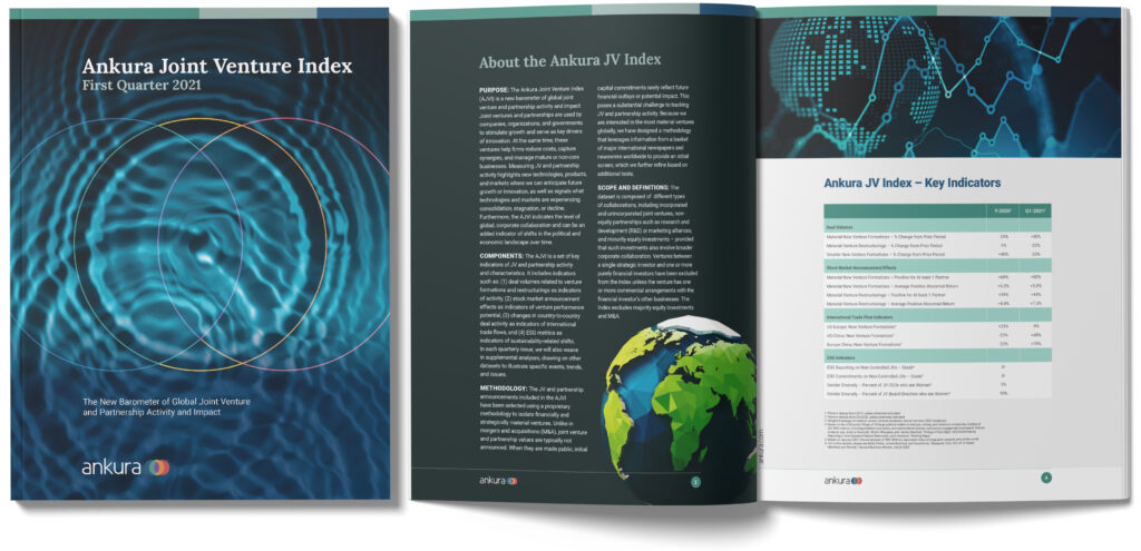 Ankura Joint Venture Index: First Quarter 2021