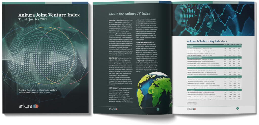 Ankura Joint Venture Index: Third Quarter 2021